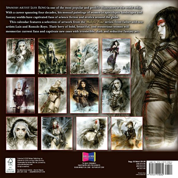 FANTASY ART OF ROYO - OFFICIAL 2021 CALENDAR