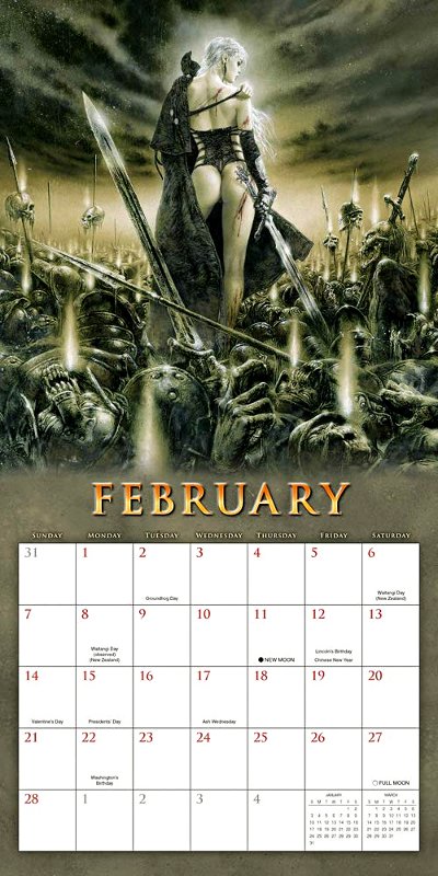 FANTASY ART OF ROYO - OFFICIAL 2021 CALENDAR