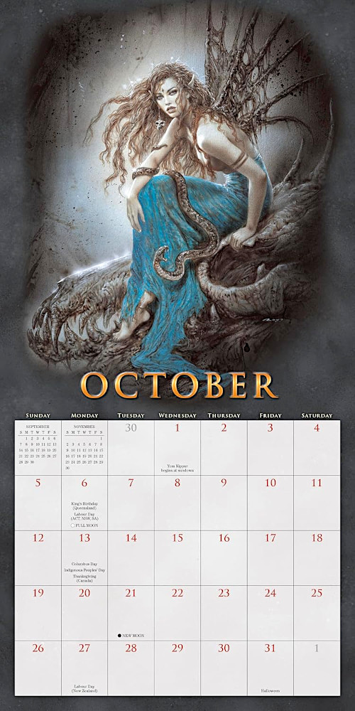 FANTASY ART OF ROYO - OFFICIAL 2025 CALENDAR
