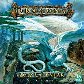 DRAGONS - 2017 CALENDAR BY CIRUELO