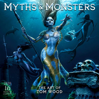 MYTHS & MONSTERS - ART OF TOM WOOD 2020 CALENDAR